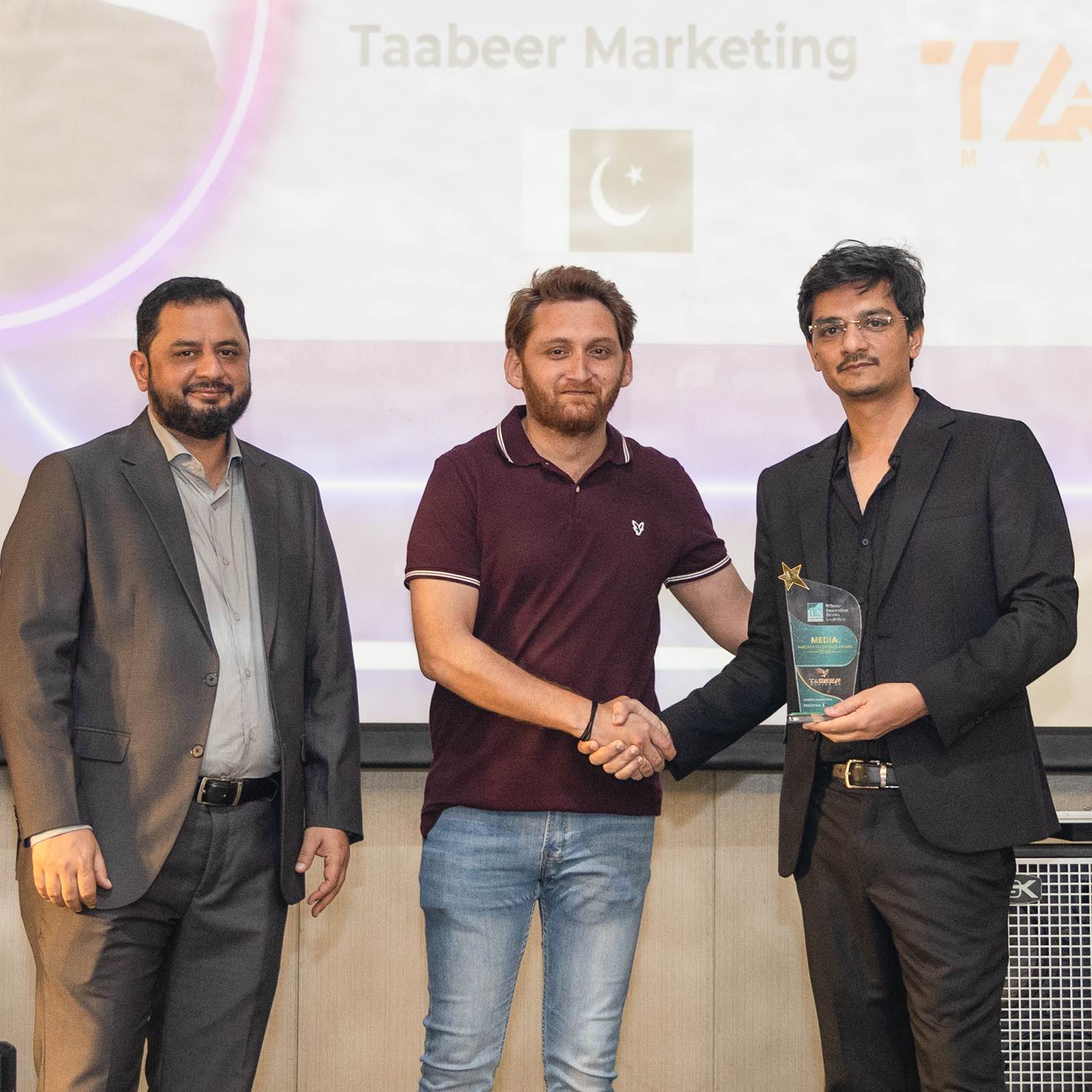 Tabeer Marketing receiving Media Partner award at IFN Global Connect 2026, Pattaya