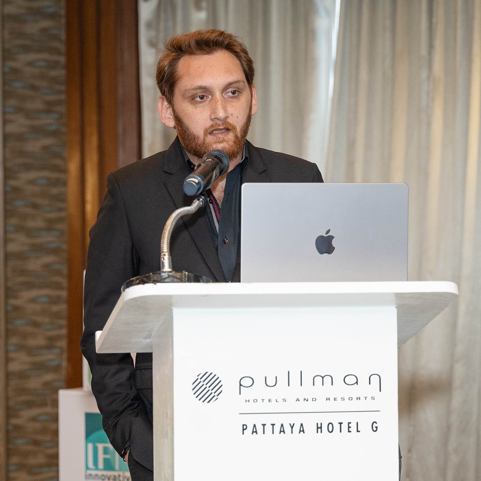 Tabeer Marketing presenting on stage during IFN Global Connect 2026